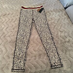 Mono B Leopard Print Leggings with Navy Accents